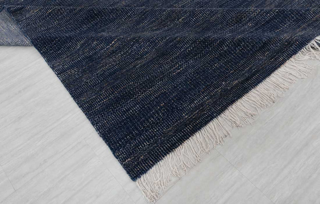 Luxury - Nile Blue Gold Wool & Bamboo Silk Hand Knotted Premium Carpet