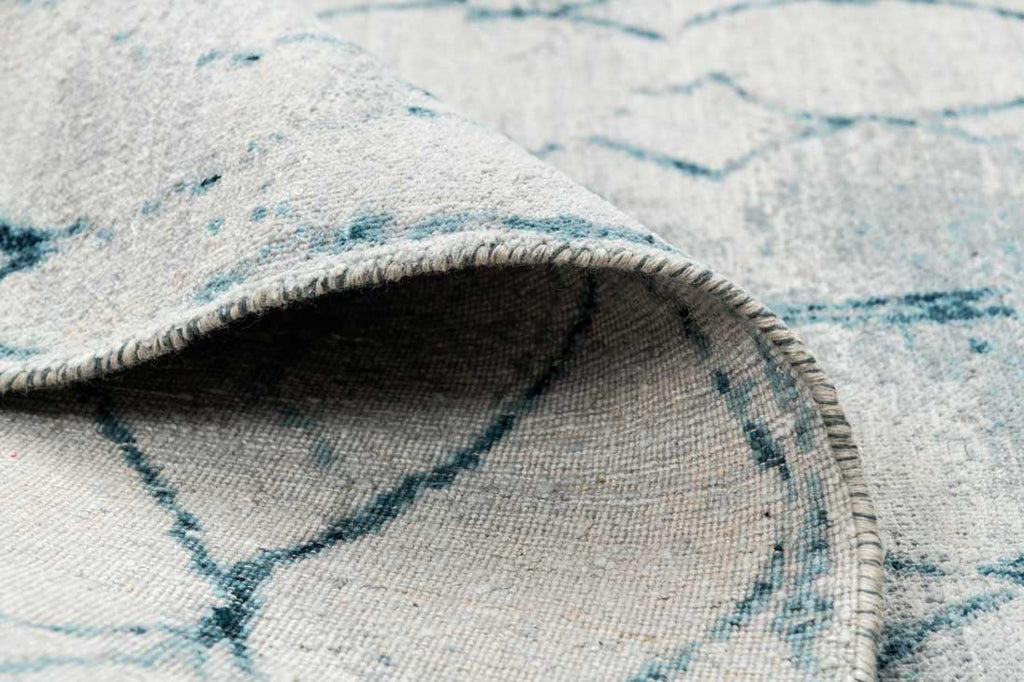 Luxury - Eternal Grey Blue Woolen Hand Knotted Premium Carpet