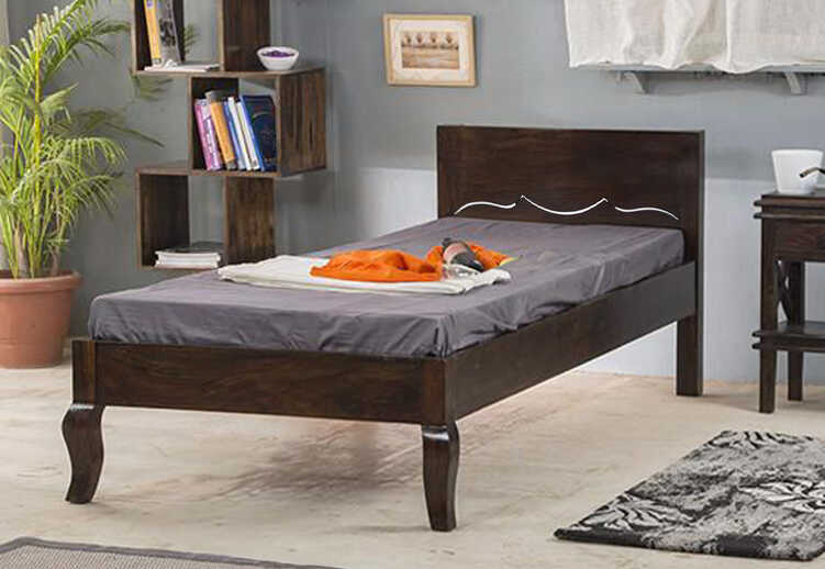 Solid Wood Tania Single Bed