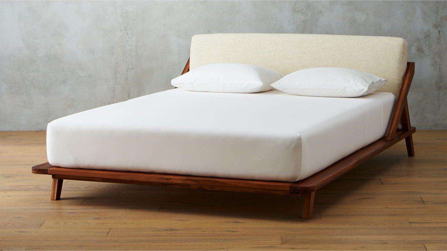 Buy Solid Wood Bolton Platform Upholstered Bed Online In India - New ...