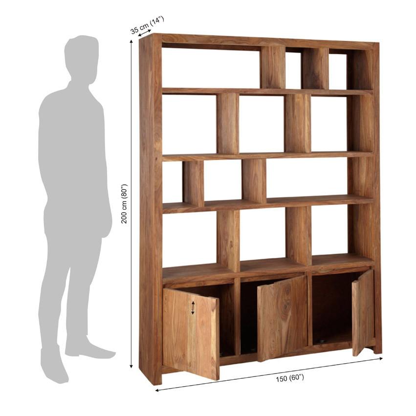 Buy Solid Wood Voted Bookcase Grand Online | New Launches Bookcase ...