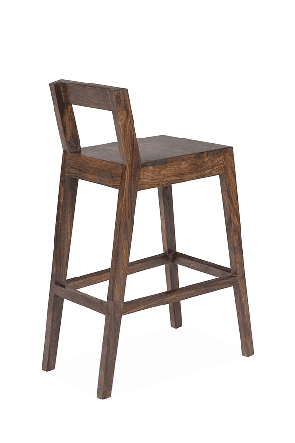 Wooden bar stools online with backs