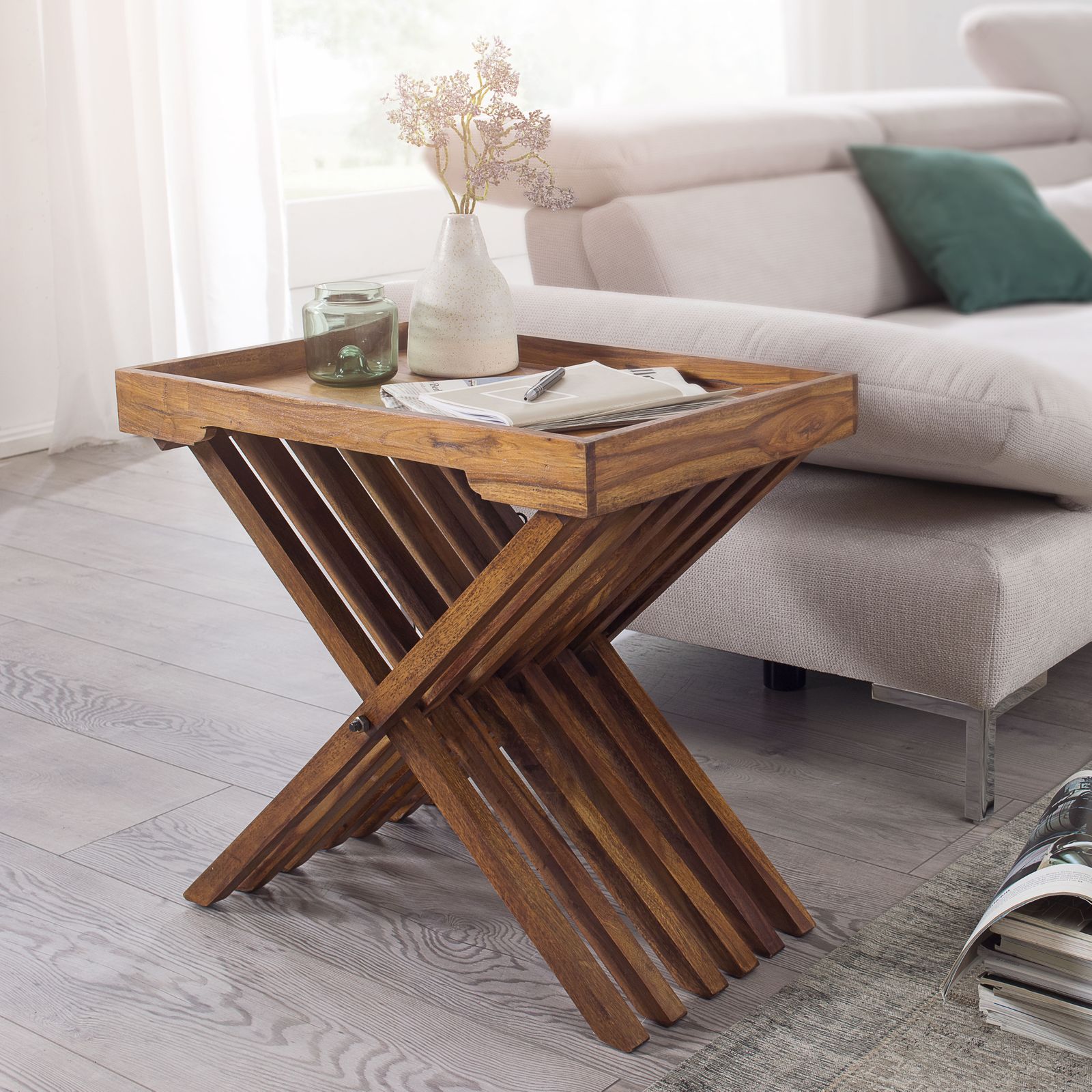 Wooden sale tray table