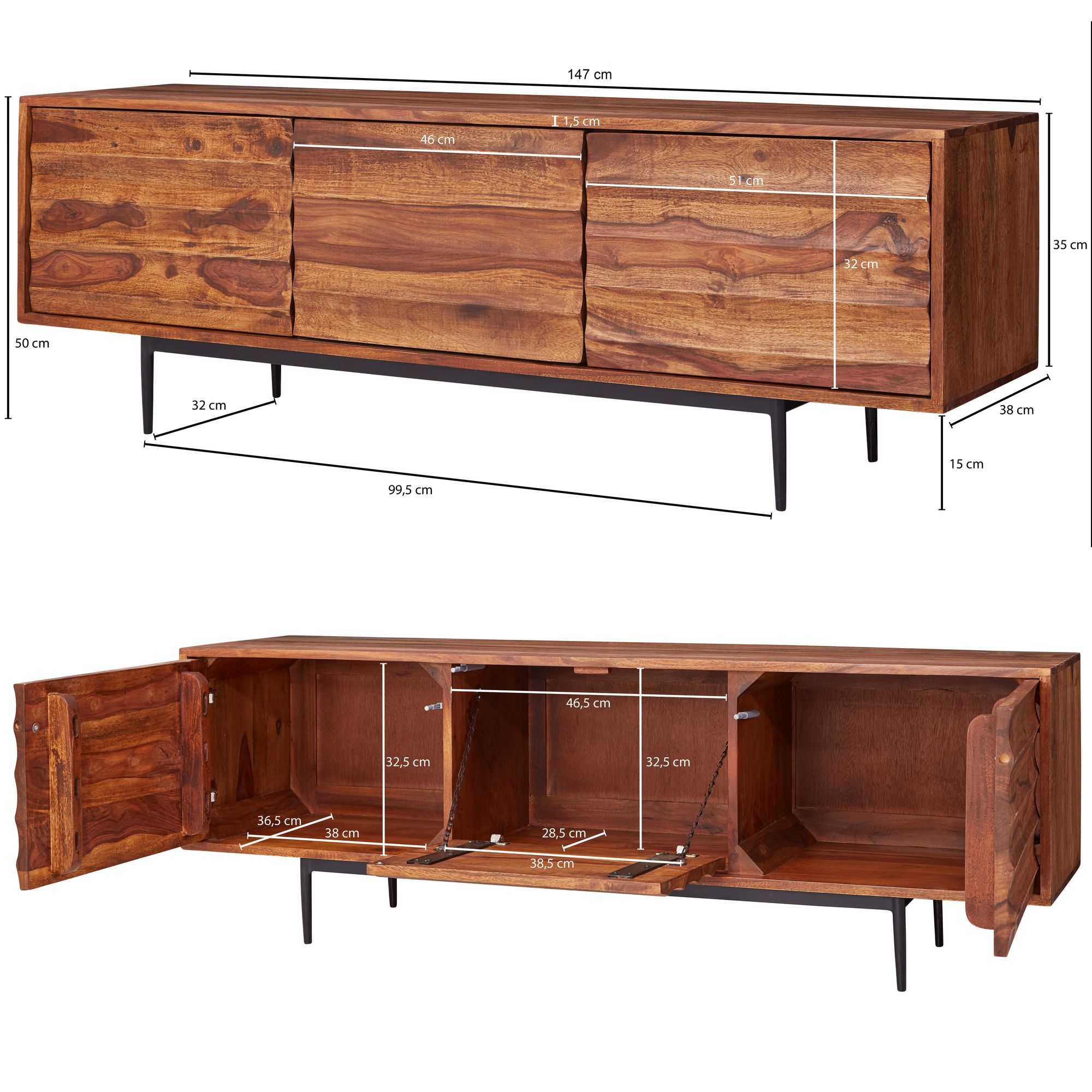 Buy Solid Wood INDIANA Crest TV Unit Online | New Launch TV Units | TV ...