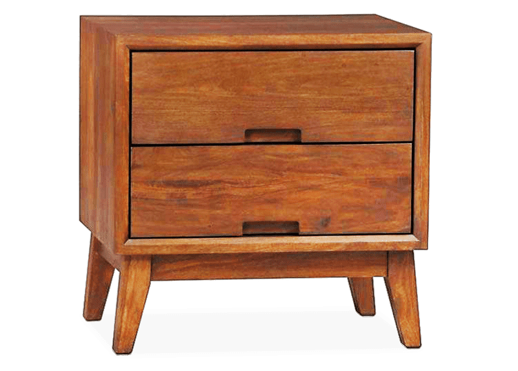 Solid Wood Rayon Bedside Table - Buy Furniture Online – Saraf Furniture