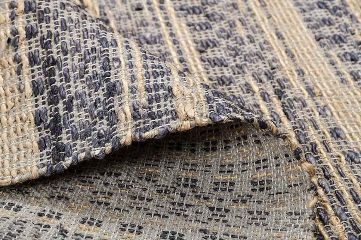 Buy Boho Denim Blue Natural Hand Woven Carpet online at Saraf furniture ...