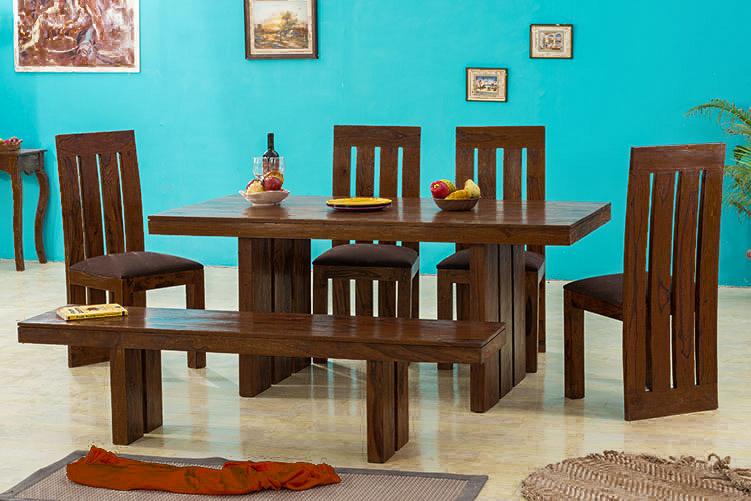 Buy Solid Wood New Capital Dining Set Online in India - Latest Dining ...